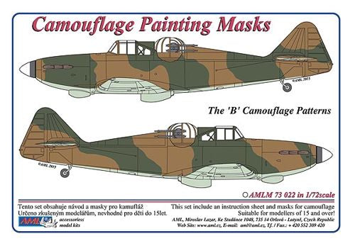 AML M73022 Boulton-Paul Defiant Mk.I 'B' Camouflage Masks 1:72