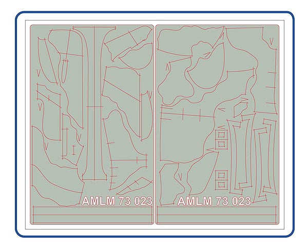 AML AMLM73023 1:72 Supermarine Spitfire Mk.XVIe camouflage pattern paint masks