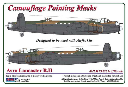 AML AMLM73026 1:72 Avro Lancaster B.II camouflage pattern paint masks