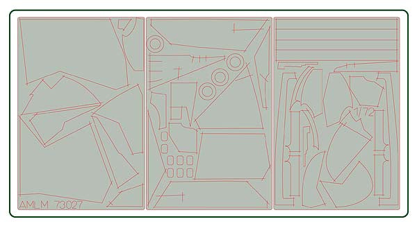 AML AMLM73027 1:72 Heinkel He-111P-2 camouflage pattern paint masks
