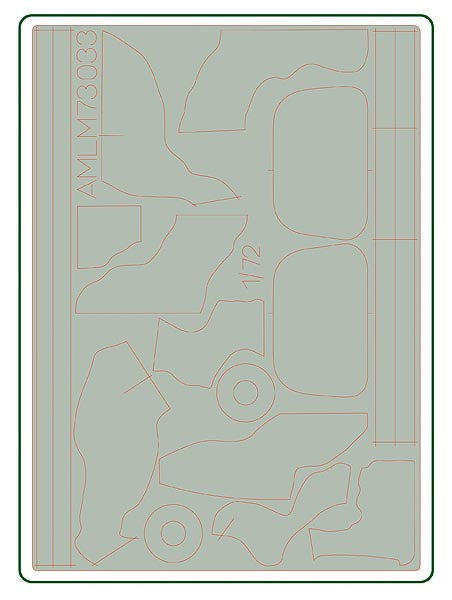 AML M73033 Handley-Page Halifax B.Mk.III QB-O Camouflage Masks 1:72