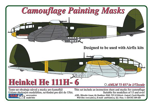 AML AMLM73037 1:72 Heinkel He-111H-6 camouflage pattern paint masks