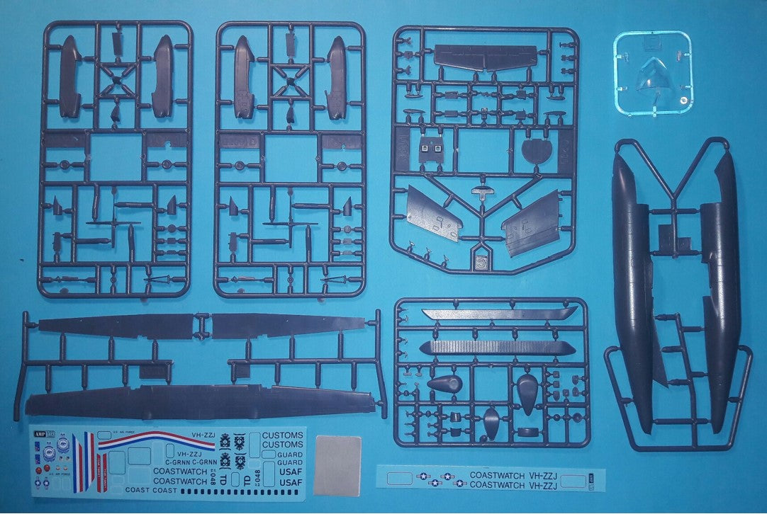 AMP 144003 E-9A Widget DHC-8-106 Dash 8 Decals Customs/USAF 1:144