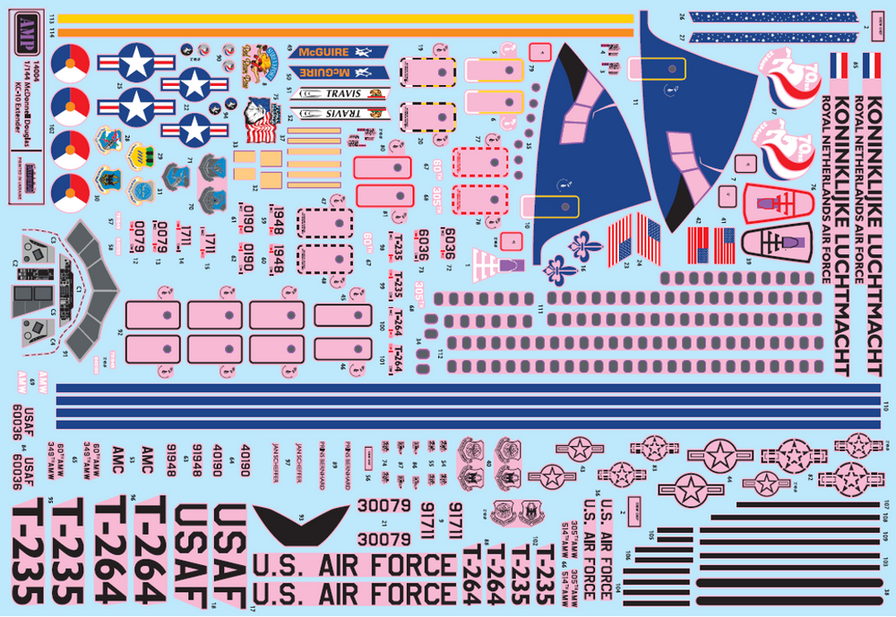AMP AMP144004 1:144 McDonnell-Douglas KC-10 Extender
