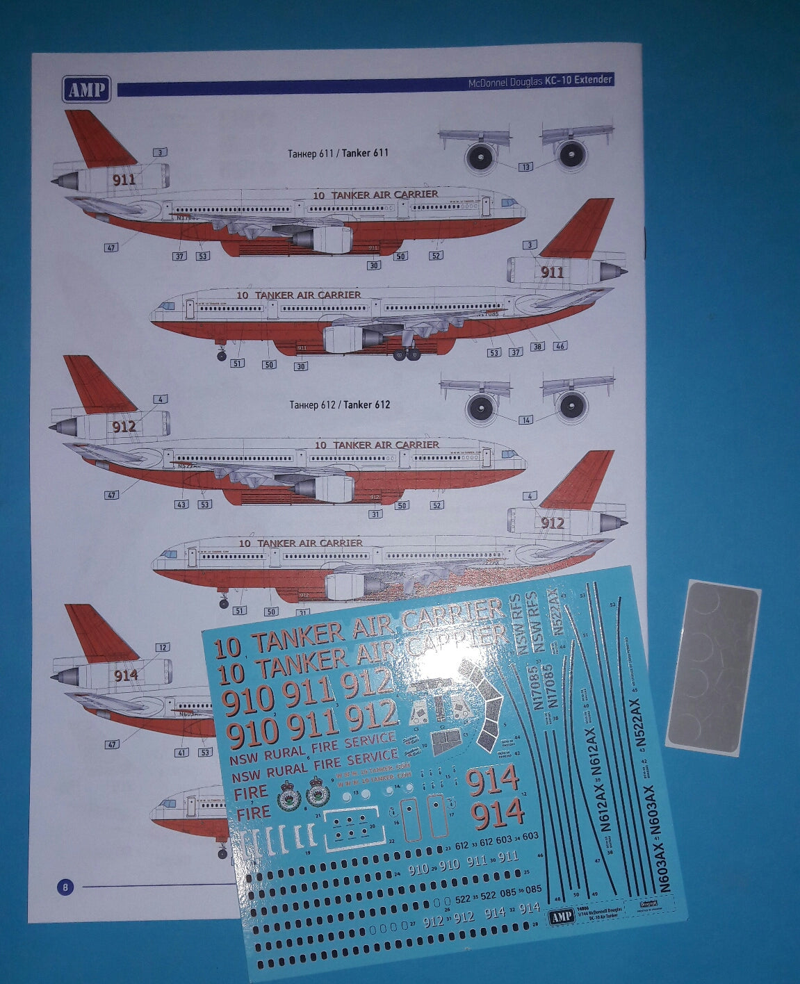 AMP AMP144005 1:144 Douglas DC-10 Air Tanker