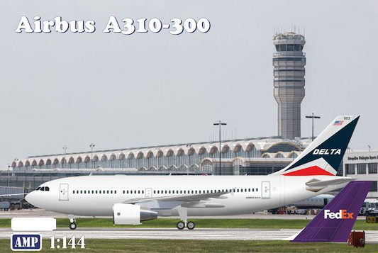 AMP AMP144009 1:144 Airbus A310-300 Pratt & Whitney Delta Air Lines & Fed Ex