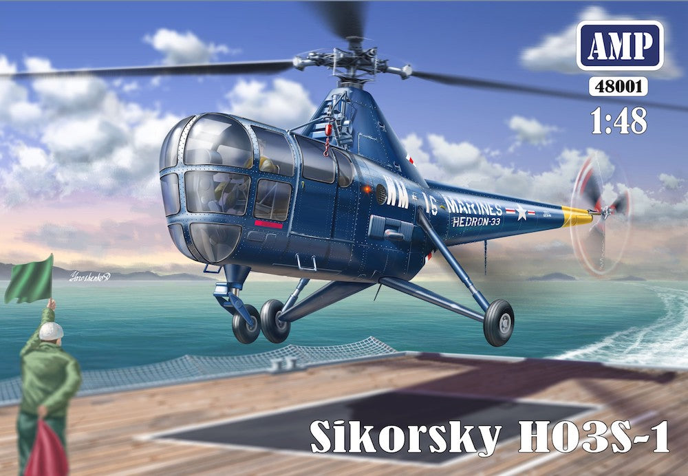 AMP AMP48001 1:48 Sikorsky HO3S-1 USN and Marines with etched parts