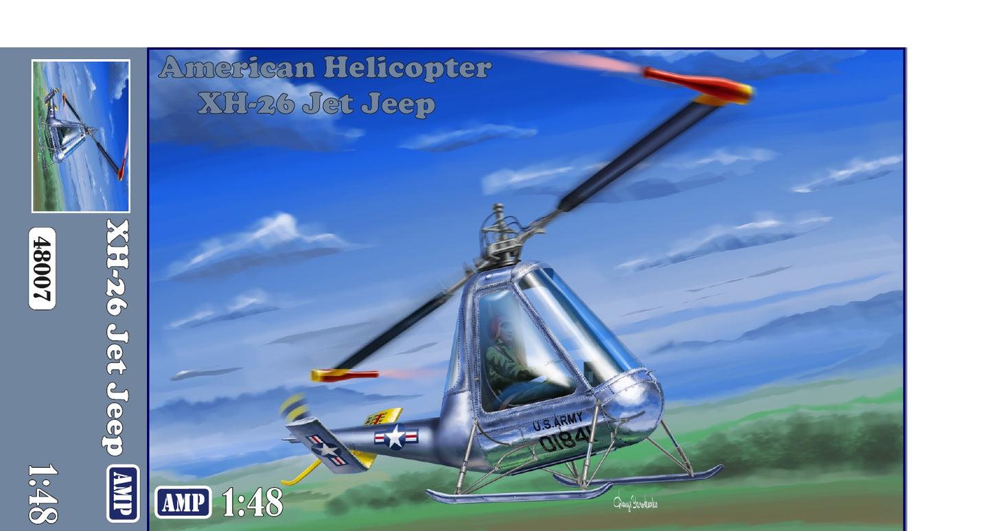 AMP AMP48007 1:48 XH-26 Jet Jeep American helicopter