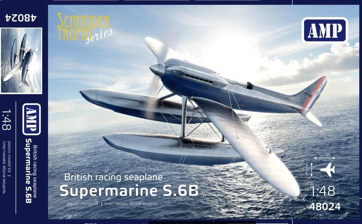 AMP AMP48024 1:48 Supermarine S.6B floatplane