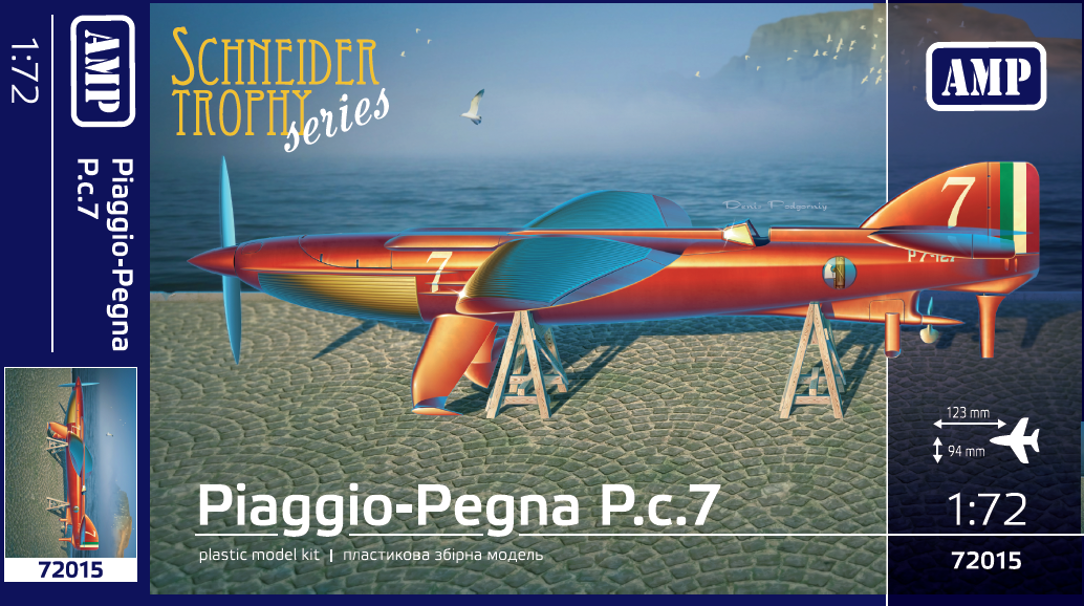 AMP AMP72015 1:72 Piaggio Pegna PC.7 Schneider Trophy Series
