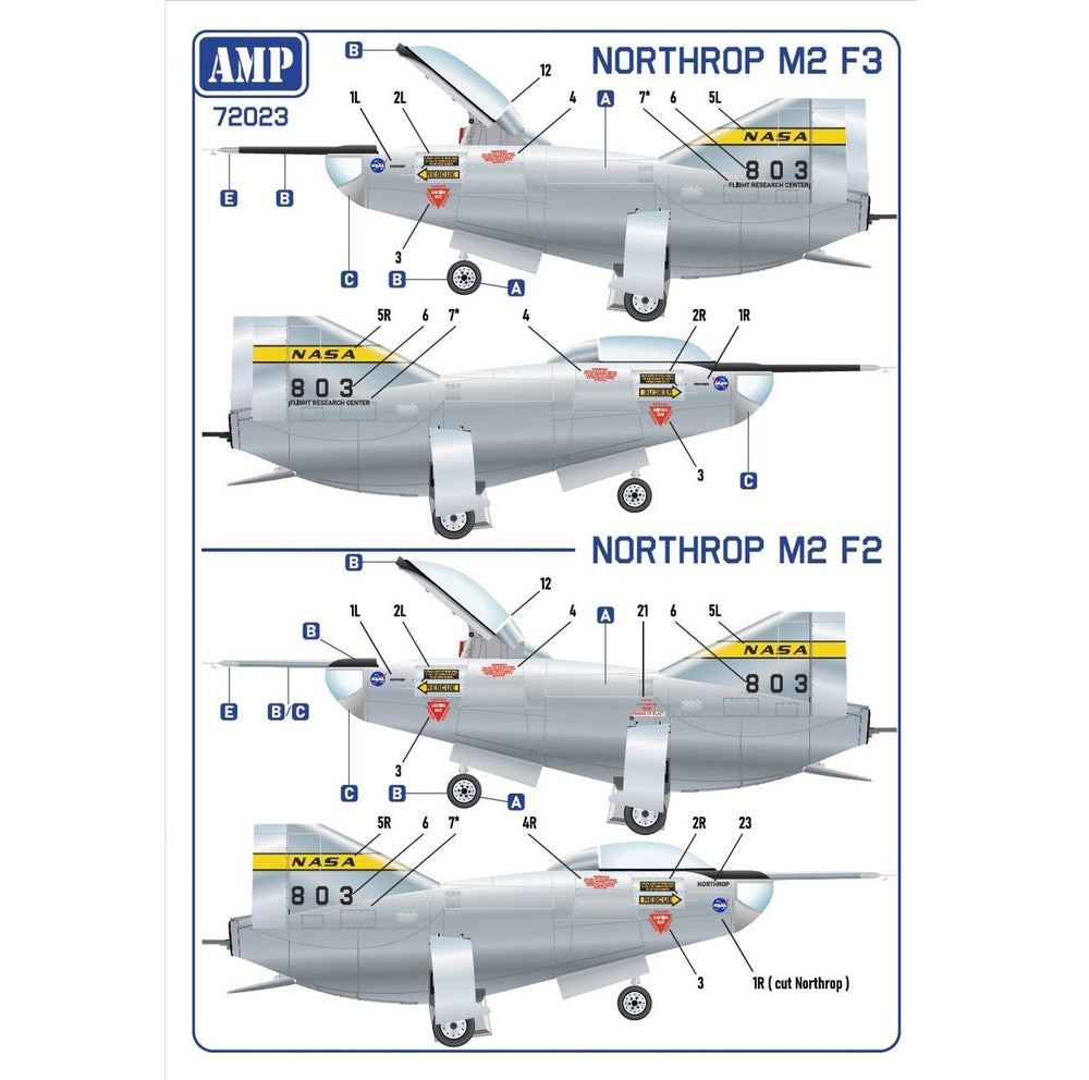 AMP AMP72023 1:72 Northrop M2 F2/F3