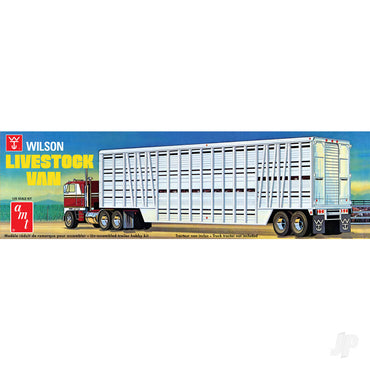 AMT 1106 Wilson Livestock Van Trailer 1:25 Model Kit