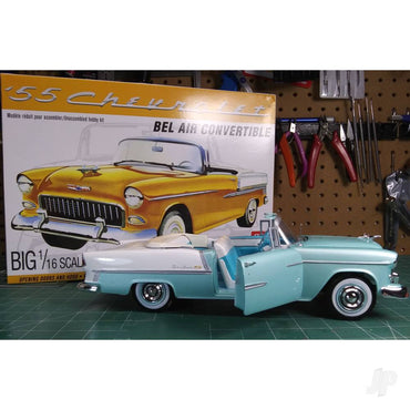 AMT 1134 1955 Chevy Bel Air Convertible 1:16 Plastic Model Kit