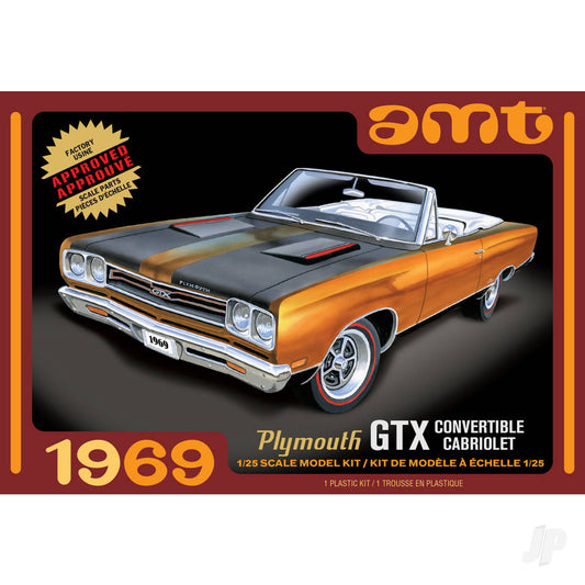 AMT 1137 1969 Plymouth GTX Convertible 2T 1:25 Model Kit