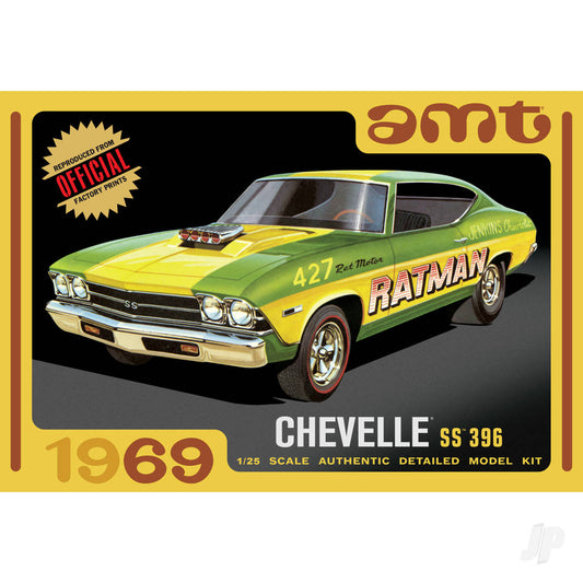 AMT 1138 1969 Chevy Chevelle Hardtop RATMAN 1:25 Model Kit
