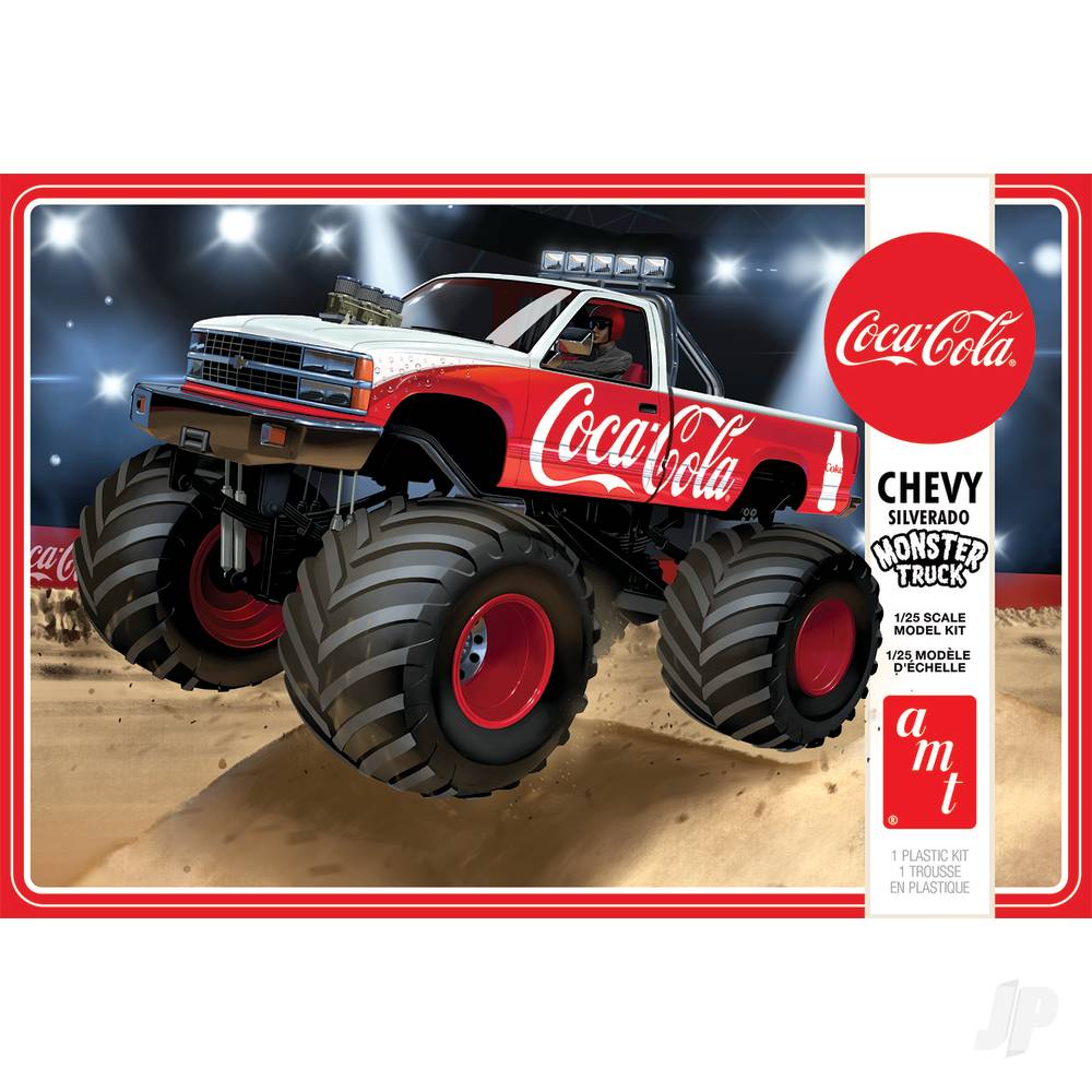 AMT 1184 1988 Chevy Silverado Monster Truck (Coca-Cola) 1:25 Model Kit