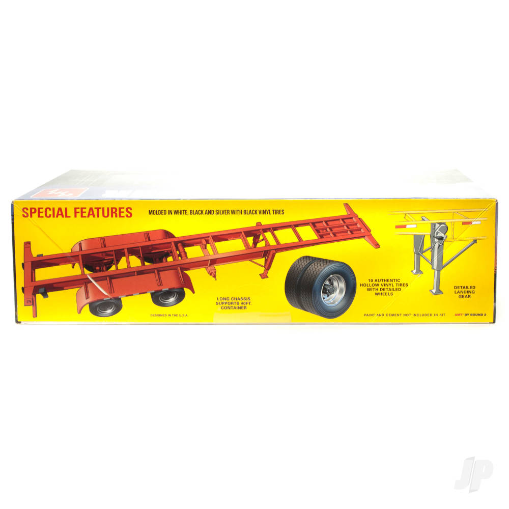 AMT 1196 40ft Semi Container Trailer 1:25 Model Kit
