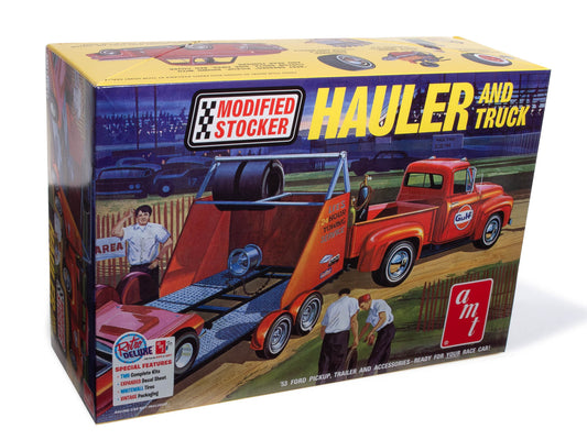 AMT AMT1310 1:25 1953 Ford Pick up Modified Stocker race car Hauler 'Gulf'