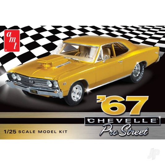 AMT 876M 1967 Chevy Chevelle Pro Street 1:25 Model Kit