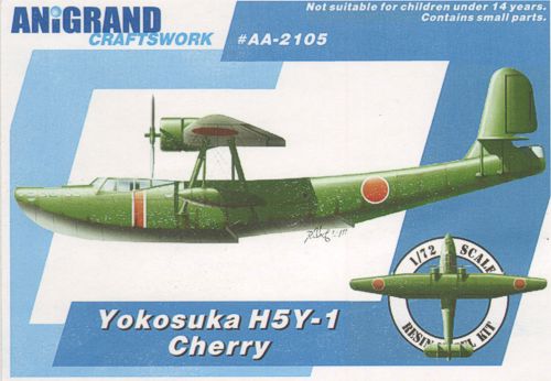 Anigrand Craftswork ANIG2105 1:72 Yokosuka H5Y-1 Cherry IJN Type-99 flying boat