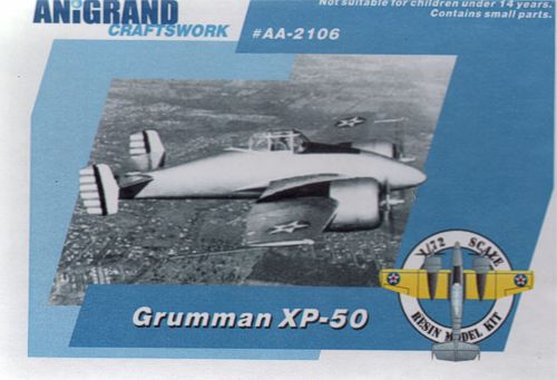 Anigrand Craftswork ANIG2106 1:72 Grumman XP-50 Fore-runner of the F7F Tigercat