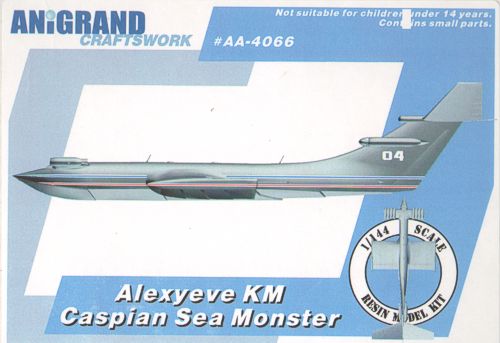 Anigrand Craftswork ANIG4066 1:144 Alexejev KM Ekranoplan Caspian Sea monster