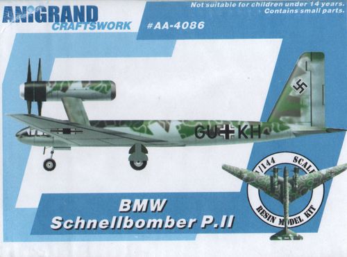 Anigrand Craftswork ANIG4086 1:144 BMW Schnellbomber P.II