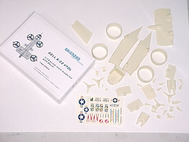 Anigrand Craftswork ANIG2002 1:72 Bell X-22 Tilting ducts VTOL experiment