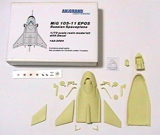 Anigrand 2004 MiG-105-11 EPOS Soviet Space-plane Project 1:72