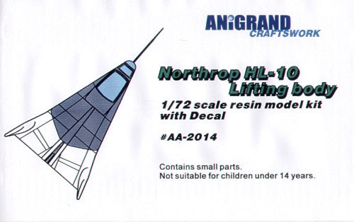 Anigrand Craftswork ANIG2014 1:72 Northrop HL-10 The fastest Lifting body