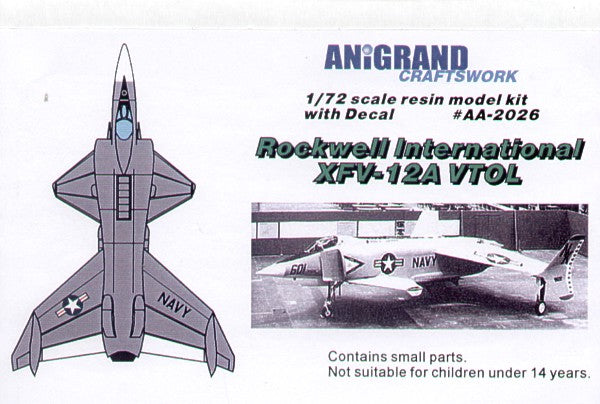 Anigrand Craftswork ANIG2026 1:72 Rockwell International XFV-12A U.S