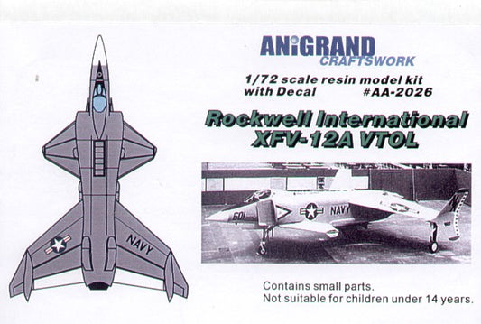 Anigrand Craftswork ANIG2026 1:72 Rockwell International XFV-12A U.S
