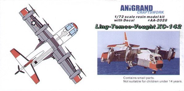Anigrand 2028 LTV XC-142 Tilting-wing VTOL Prototype 1:72