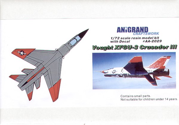 Anigrand Craftswork ANIG2029 1:72 Vought XF8U-3 Crusader III