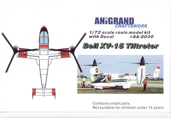 Anigrand Craftswork ANIG2030 1:72 Bell XV-15 Tiltrotor