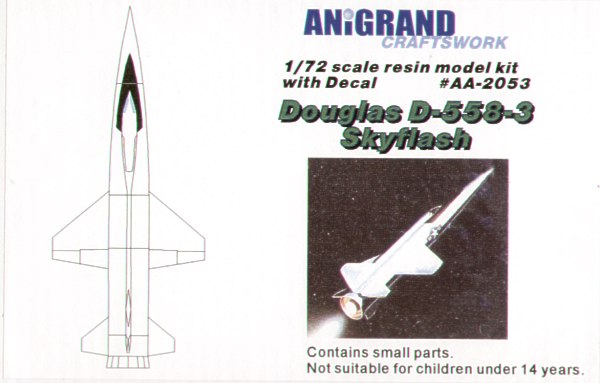 Anigrand Craftswork ANIG2053 1:72 Douglas D-558-3 Skyflash