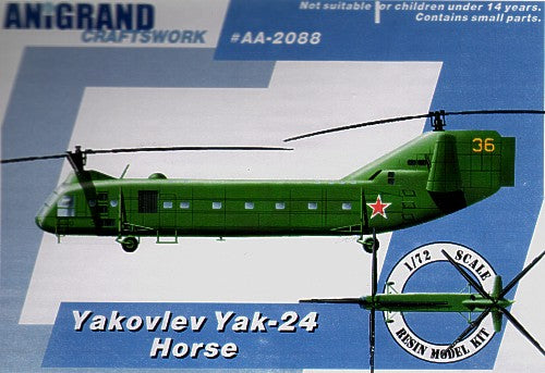 Anigrand Craftswork ANIG2088 1:72 Yakovlev Yak-24 Horse