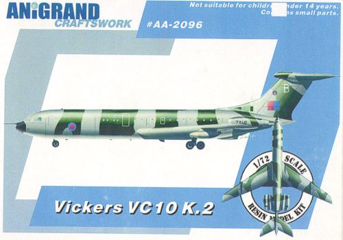 Anigrand Craftswork ANIG2096 1:72 Vickers VC-10K2 in-flight refueling tanker