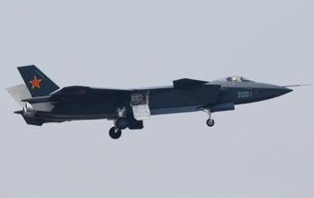 Anigrand 8001 Chengdu J-20 Chinese Stealth Fighter Prototype 1:48