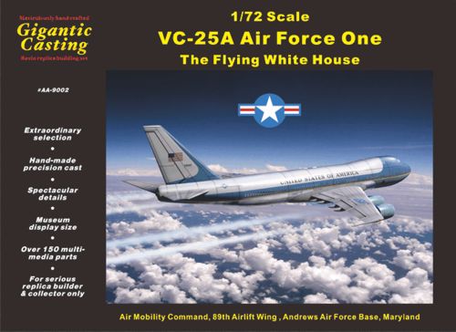 Anigrand Craftswork ANIG9002 1:72 Boeing 747 VC-25A 'Air Force One'