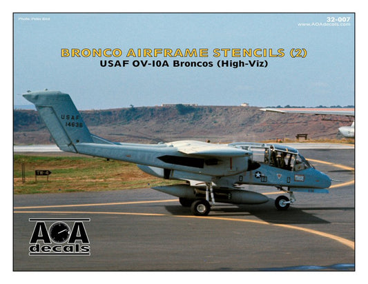 AOA Decals AOA32007 1:32 North-American/Rockwell OV-10A Broncos airframe stencil