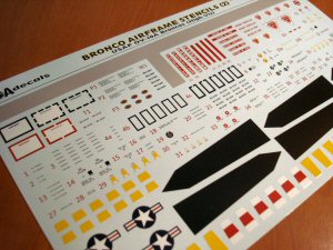 AOA Decals AOA32007 1:32 North-American/Rockwell OV-10A Broncos airframe stencil