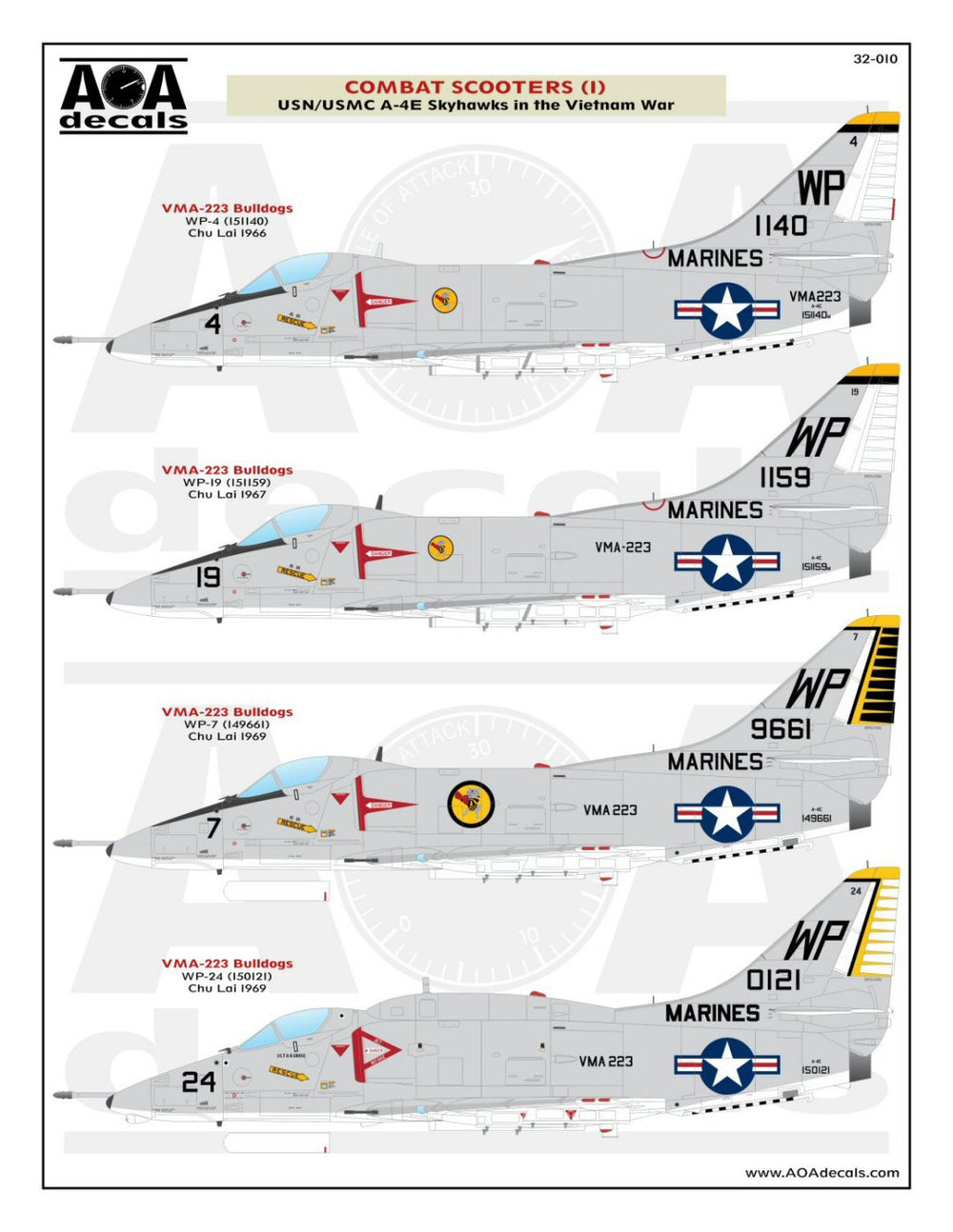 AOA Decals AOA32010 1:32 Combat Scooters
