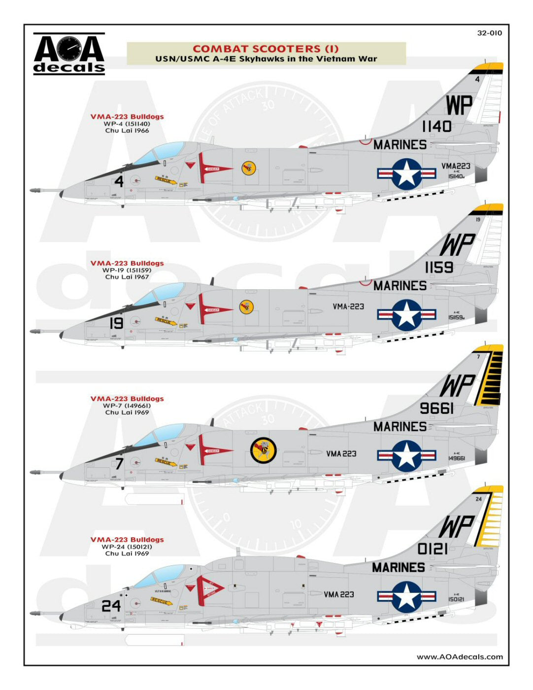 AOA Decals AOA32010 1:32 Combat Scooters