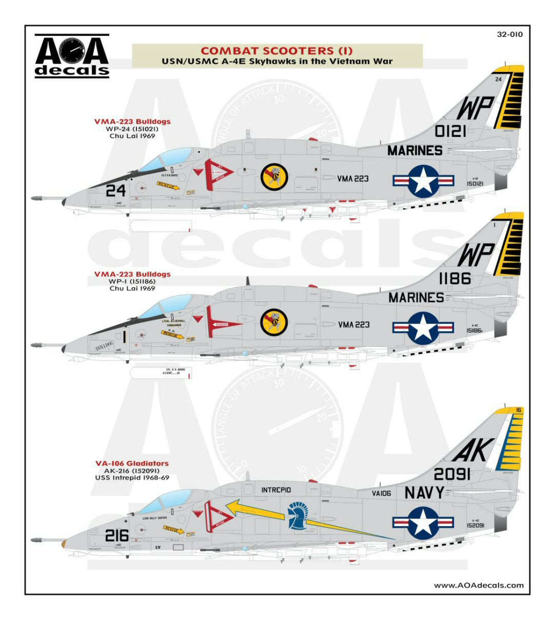 AOA Decals AOA32010 1:32 Combat Scooters
