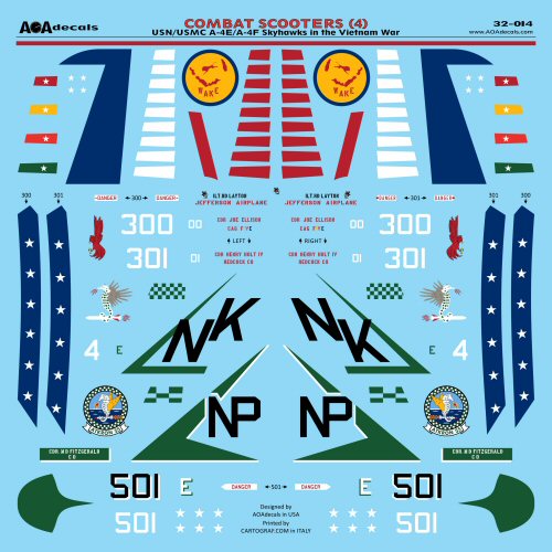 AOA Decals AOA32014 1:32 Combat Scooters