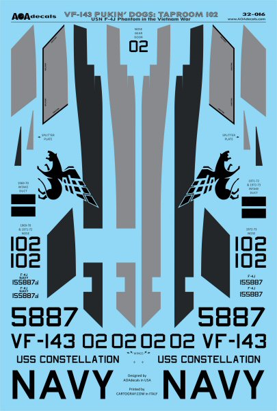 AOA Decals AOA32016 1:32 Pukin' Dogs: Taproom 102