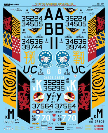 AOA Decals AOA32017 1:32 Vietnamese Spads