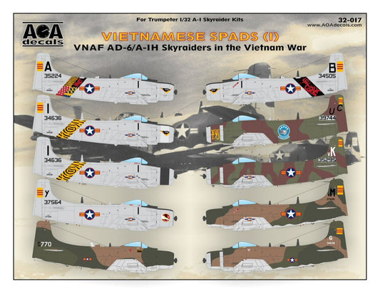 AOA Decals AOA32017 1:32 Vietnamese Spads