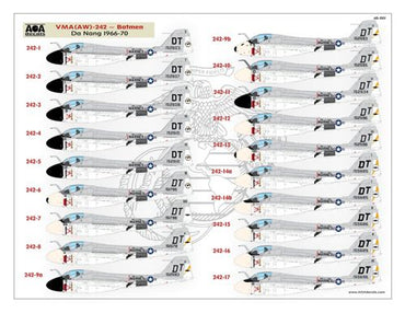 AOA 48001 USMC A-6A Intruder Vietnam Decals Beach-Based 1:48